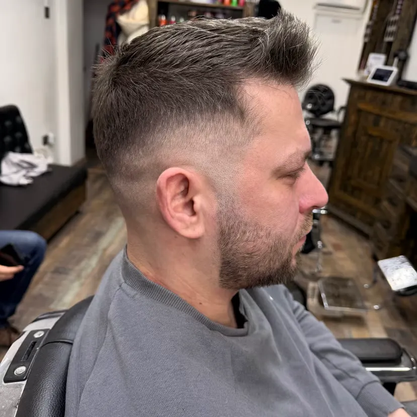 Clean fade haircut showcasing precision work